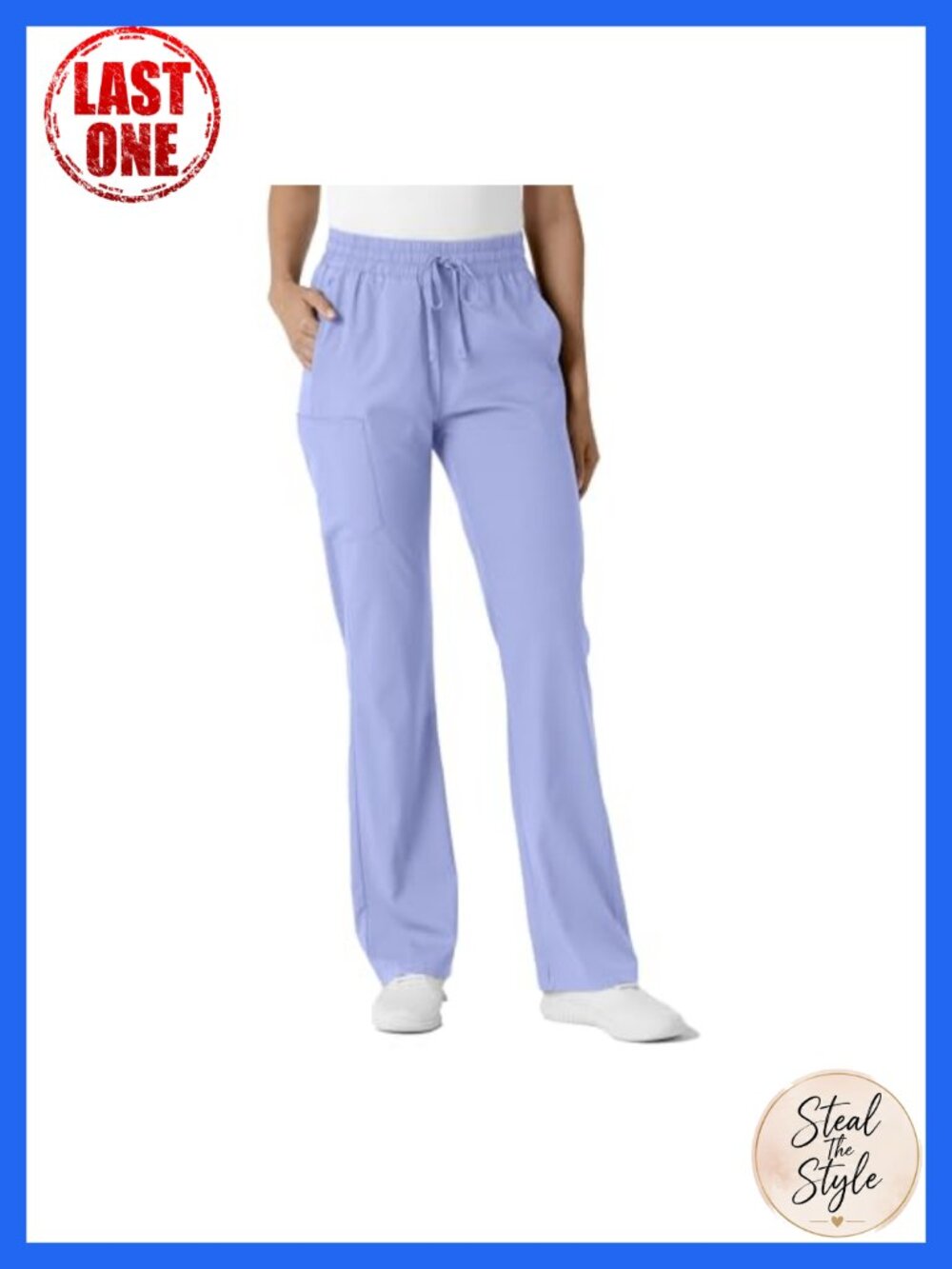 Women's Bootcut Medical Scrub Pants Pull On Stretch